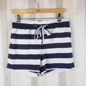 Loft Outlet Tie‎ Front Shorts Striped Size 2